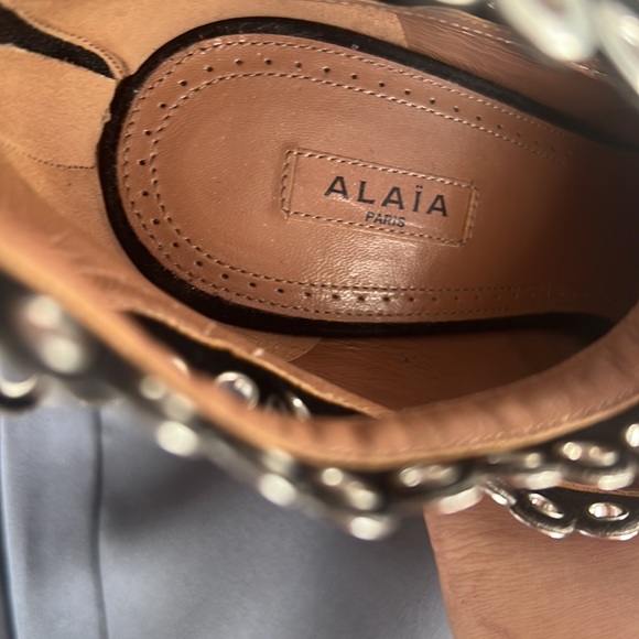 Alaia Black Suede Heels - Picture 3 of 6